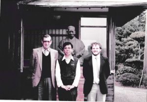 Samuel Jones Pearls. Richard with Sir Murray Fox in Japan in 1980