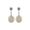 18CTY FRESHWATER PEARL & DIA DROP EARRING DIA 0.10CT
