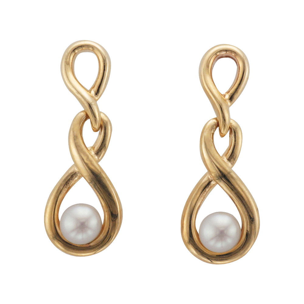 9CTY Gold Freshwater Pearl Earring