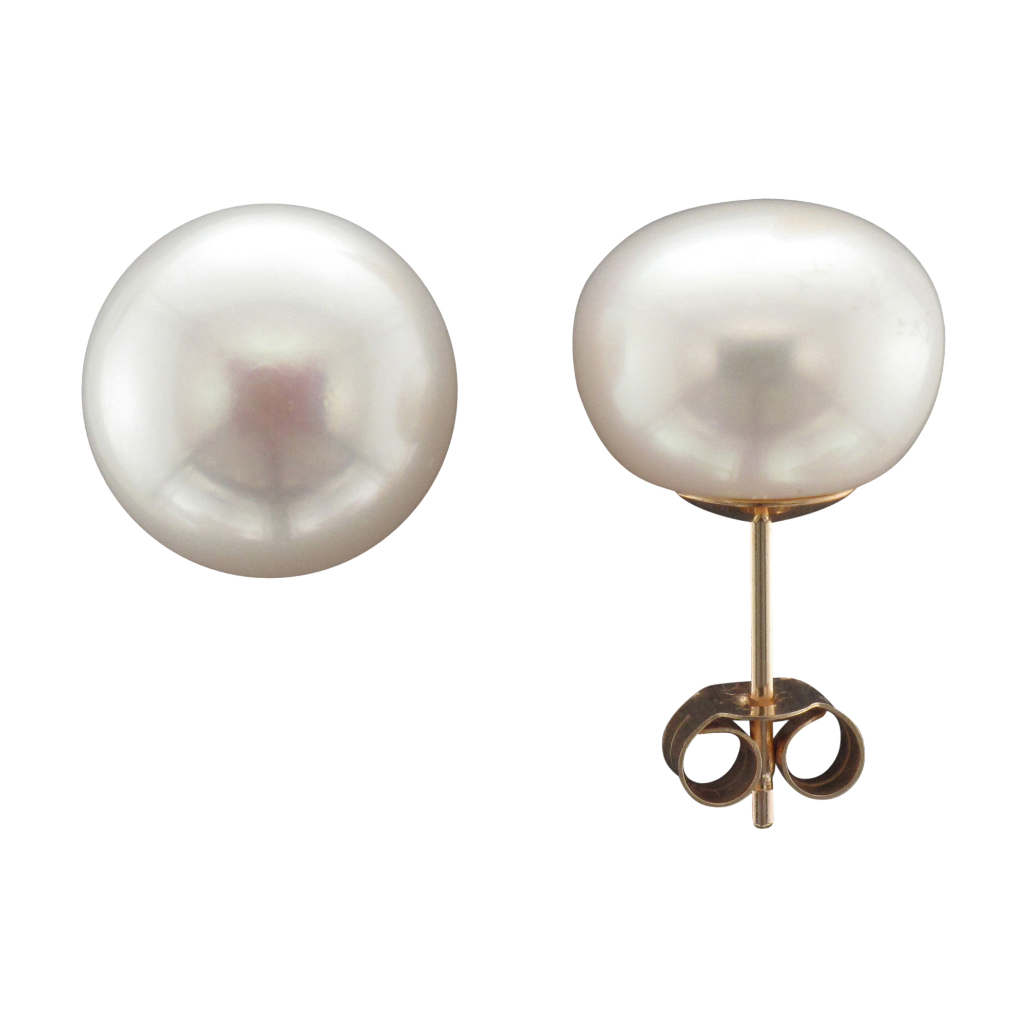11MM FRESHWATER PEARL STUD EARRING 9CTY