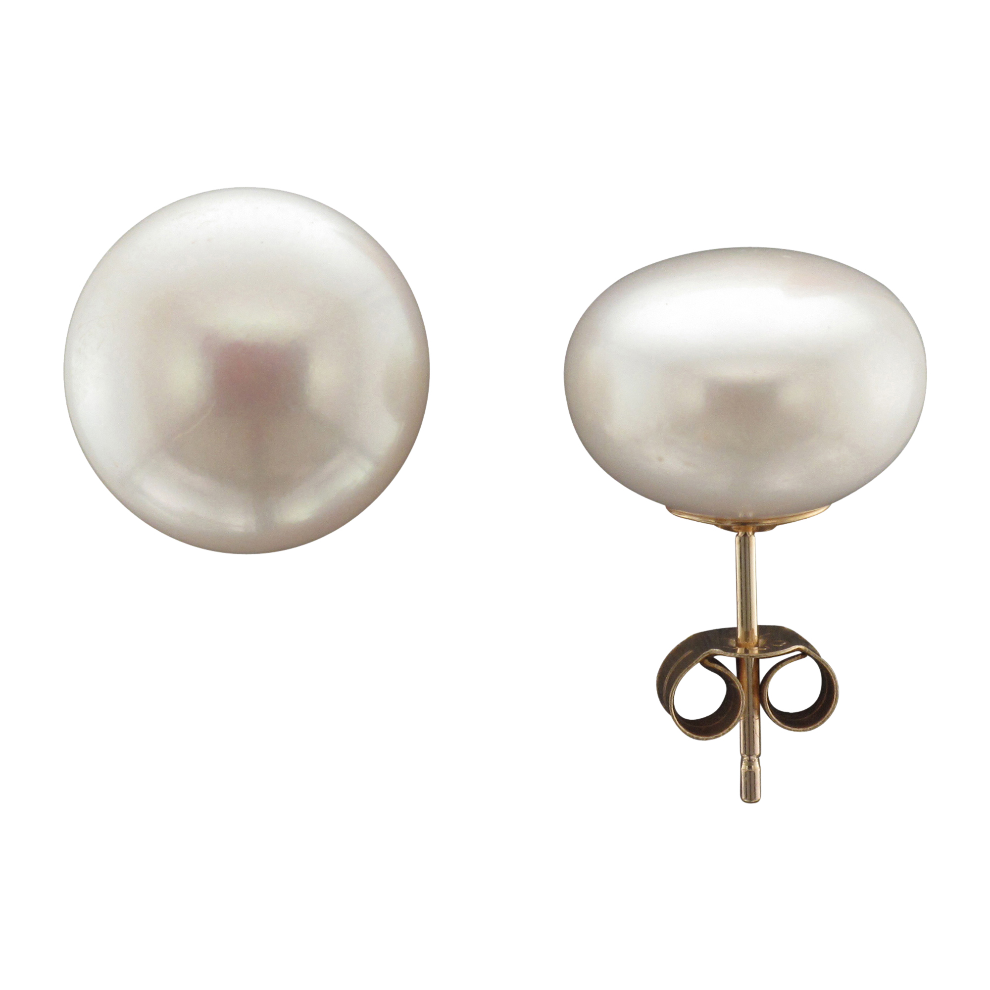 12MM FRESHWATER PEARL STUD EARRING 9CTY