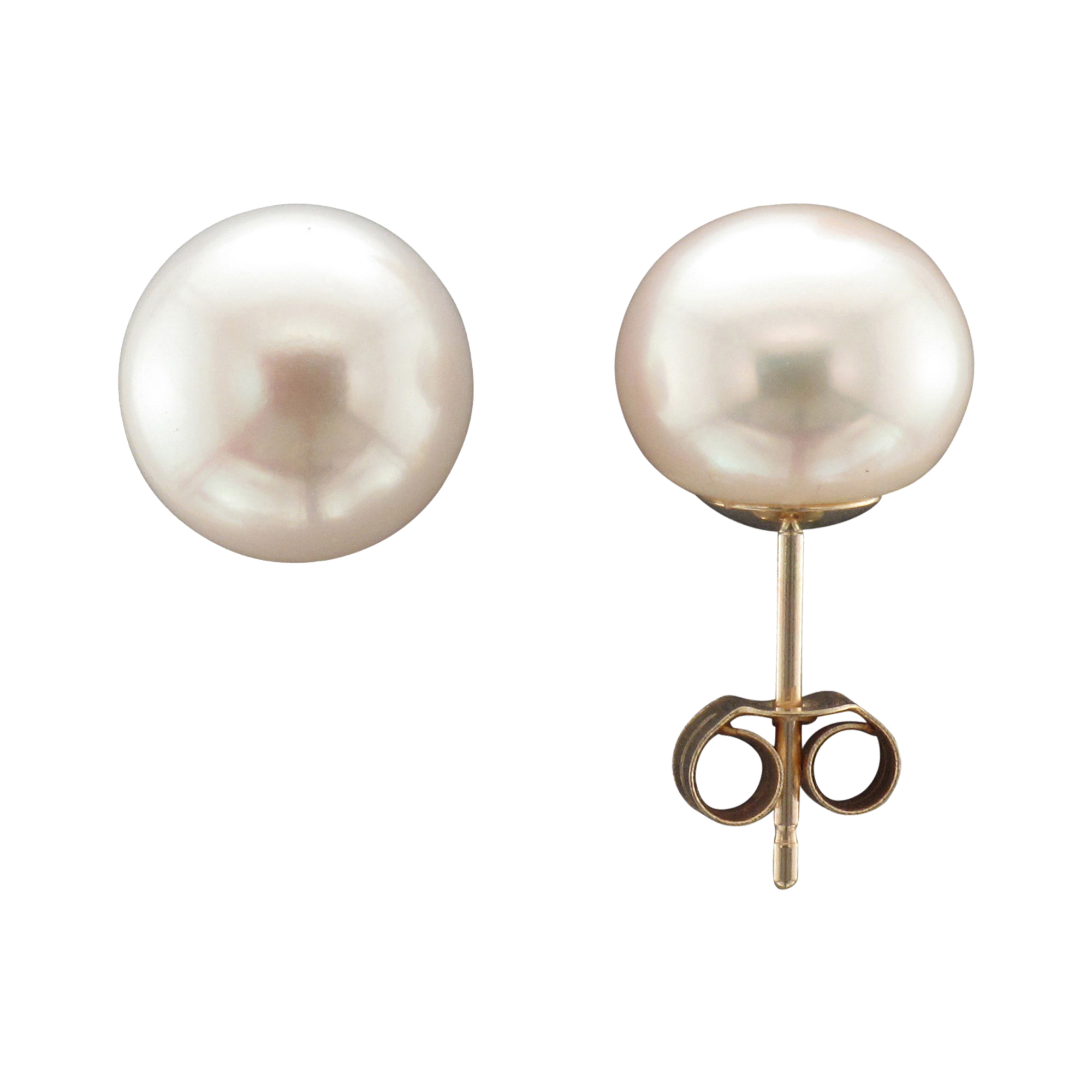 9MM FRESHWATER PEARL STUD EARRING 9CTY